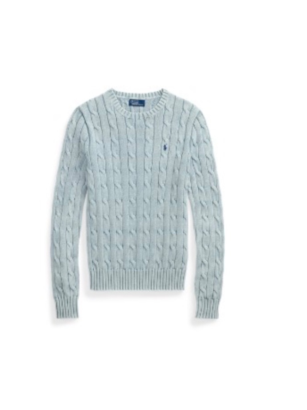 Ralph Lauren Polo Cable Knit Cotton Crewneck Sweater